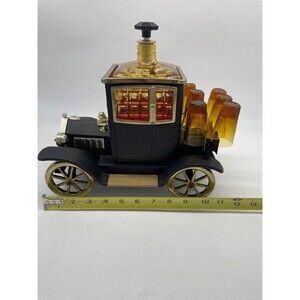 1960’s Ford Model 1915 Liquor Decanter Japan Music Box,6 Shot Glasses Excellent!